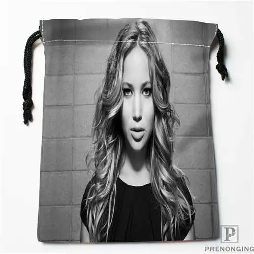 Пользовательские печати Дженнифер-lawrenceDrawstring хозяйственные сумки дорожный мешочек для хранения плавать Пешие прогулки игрушки мешок унисекс мульти Size18-12-31-74