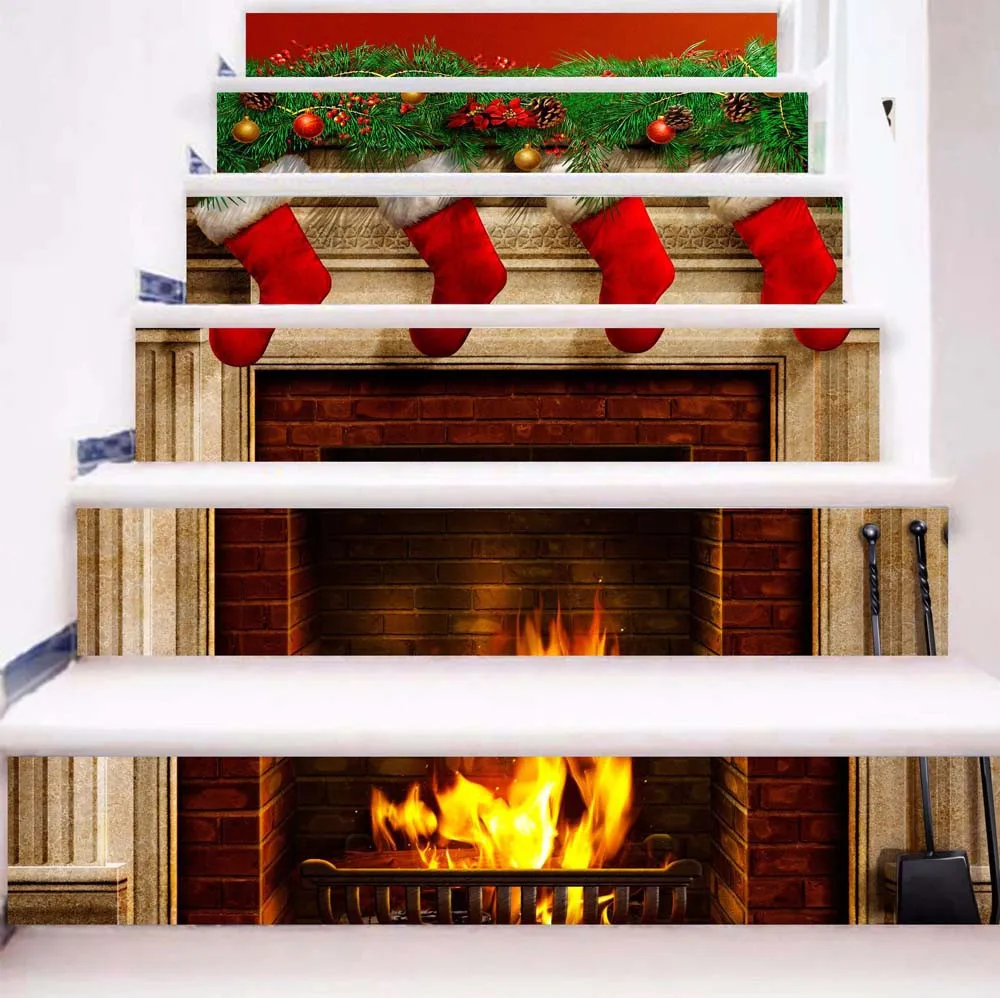 

DIY Steps Sticker Removable Stair Sticker Home Christmas Decor Christmas Stickers Home Decoration Accessories New Year For Home