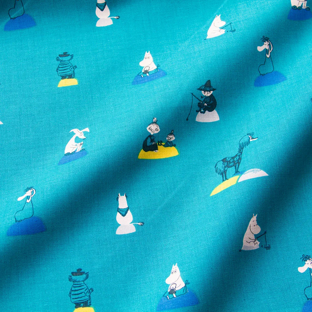 Полуметровая японская хлопковая ткань с принтом, Лоскутная Ткань для ткани, детское одеяло, украшение дома, Moomin B