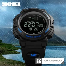 SKMEI Relogio Masculino военные часы Для мужчин лучший бренд класса люкс компас часы светодиодный цифровой спортивные наручные часы армия часы мужской 1290