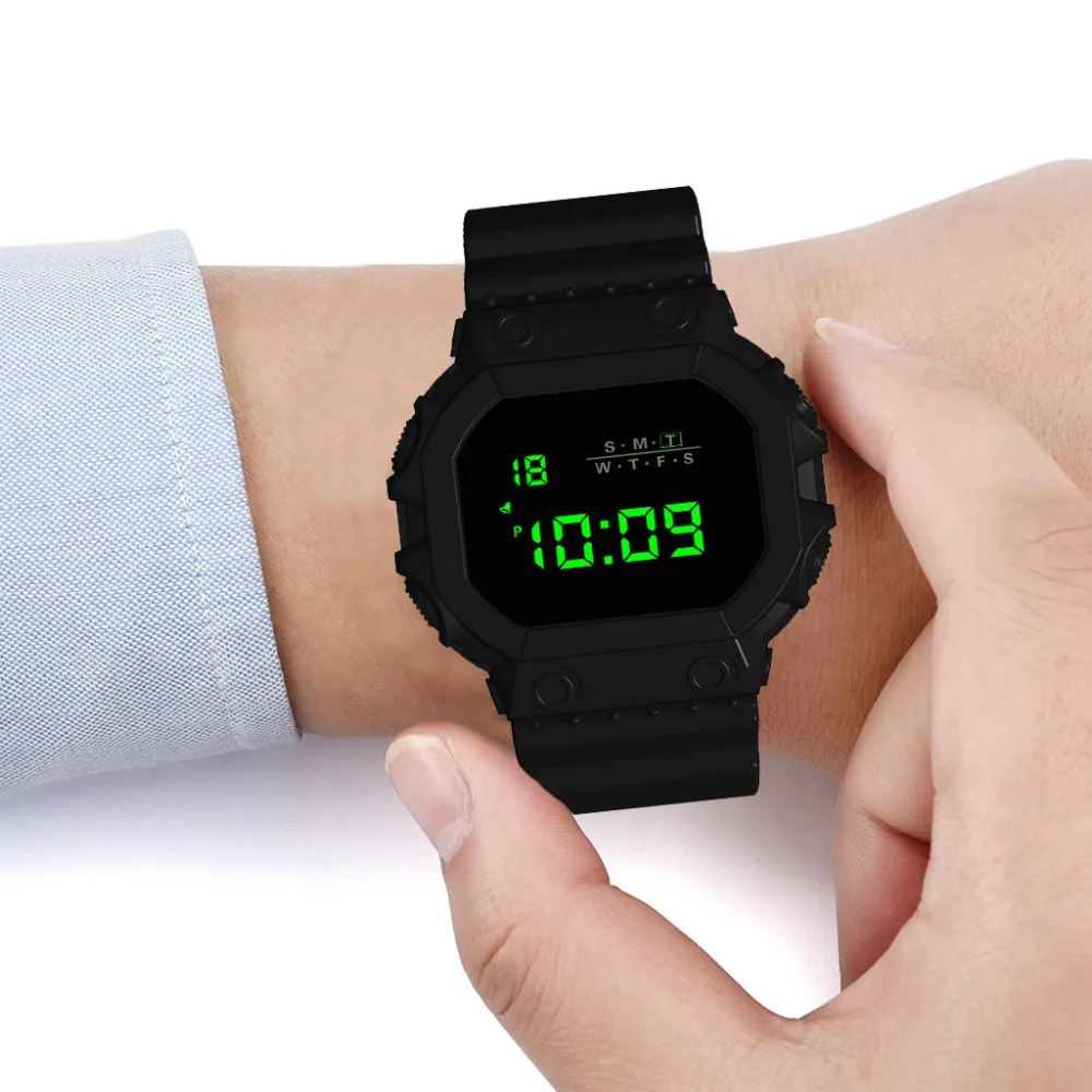 

Luxury Analog Digital Military Army Stylish Mens Electronic Watch Clock Men's Clock Sport Digital LED Waterproof Wrist Watch #A