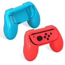 SQDeal 2 Pack for Nintend Switch Joy-Con Grips Joy Con Handle with 4 Analog Stick Caps – Blue / Red NS Gamepad Grip Controller