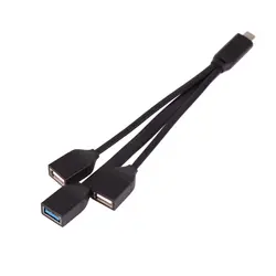 USB 3,1 Тип C «папа» с 3 портами (стандарт 3,0 2,0 гнездовой разъем концентратор переходник разветвитель кабеля для samsung Galaxy Google Nexus для huawei P10