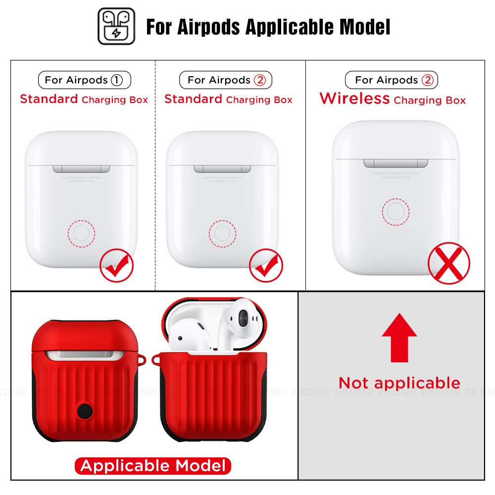 Мягкий силиконовый чехол Antirr для Apple Airpods противоударный AirPods чехлы наушников