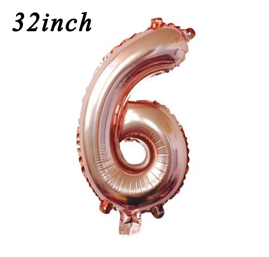 number 6 X1pcs Лента из фольги розового золота 5 мм* 10 м, веревка для воздушных шаров на свадьбу, день рождения, вечеринку, инструмент для воздушных шаров, лента для завивки, рулон воздушных шаров - Цвет: number 6 X1pcs