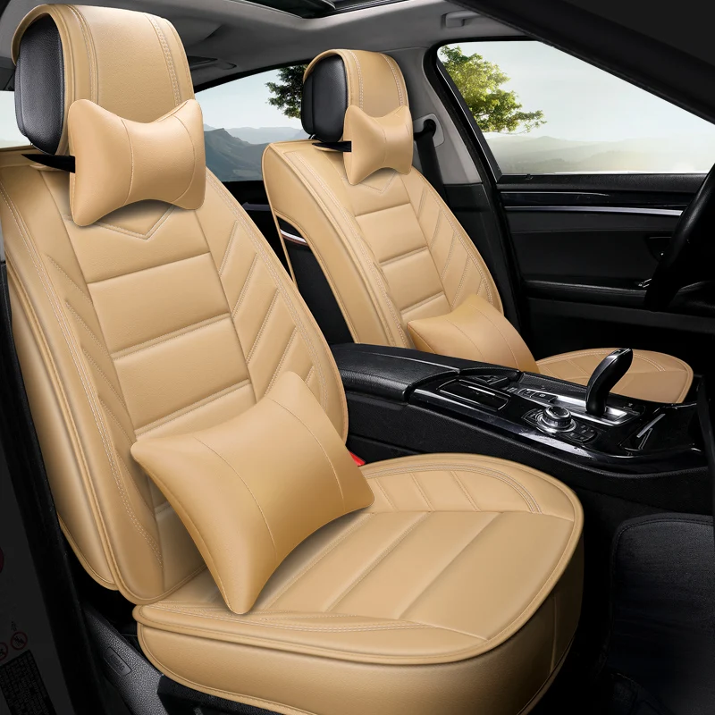 

Universal PU Leather car seat covers For nissan pathfinder pathfinder primera p12 PULSAR QASHQAI j10 j11 2017 2018