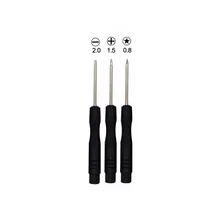 3Pcs Slotted 2.0 Five star 0.8 Phillips 1.5 PH000 Screwdriver Set for iPhone 4 4S ect Smartphones Laptops Repair