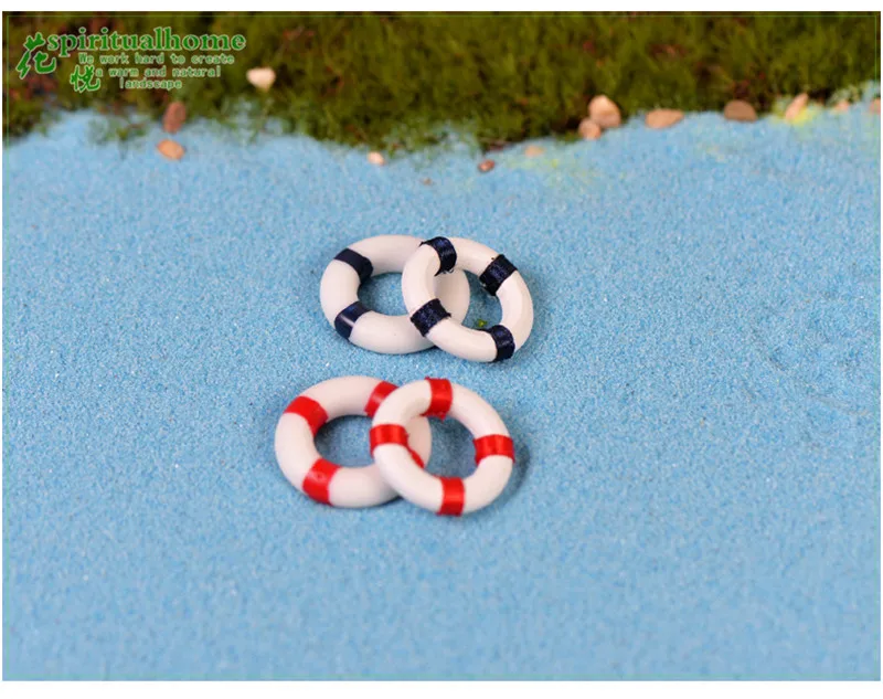 Мини милый спасательный круг плавать ming бассейн Приморский Австралия Малайзия Статуэтка статуэтки ручной работы орнамент миниатюрные