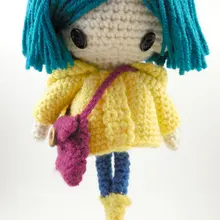 Кукла-амигуруми крючком девочка игрушка кукла погремушка