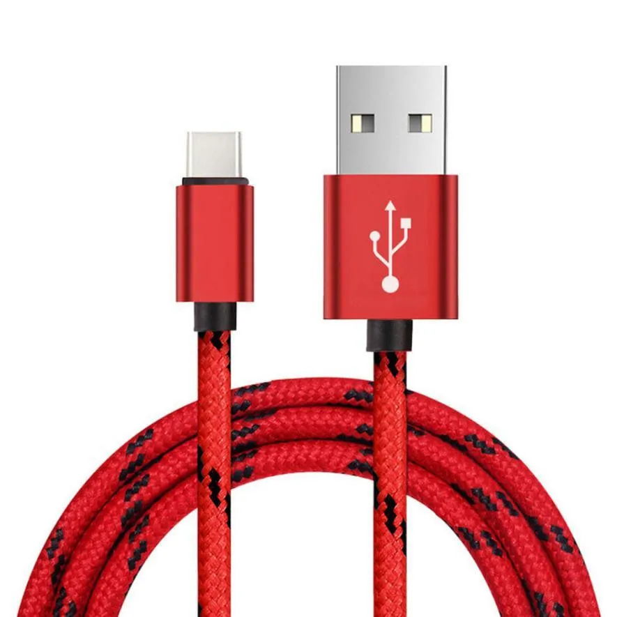 3 м 2A USB-C кабель 3,1 Тип C синхронизации данных быстрое зарядное устройство кабель для Oneplus 3T garas кабель Micro USB кабель для передачи данных Шнур usb tipo c - Цвет: Red