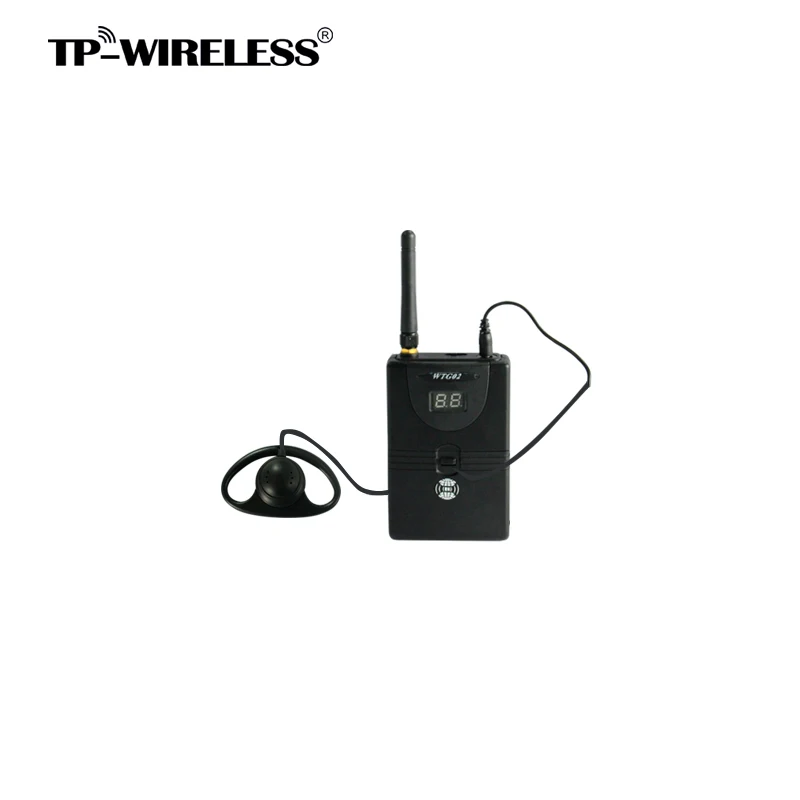

TP-Wireless 2.4GHz HDCD Audio Transmission Effective 2.4GHz Digital Wireless Tour Guide Receiver For Tour Guide System