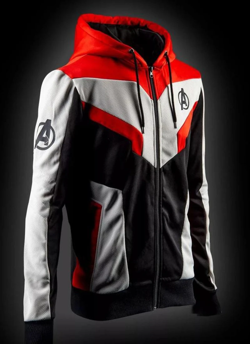2019 New Movie Avengers Endgame Sweatshirt Jacket Advanced Tech Hoodie Cosplay Costumes 1-1