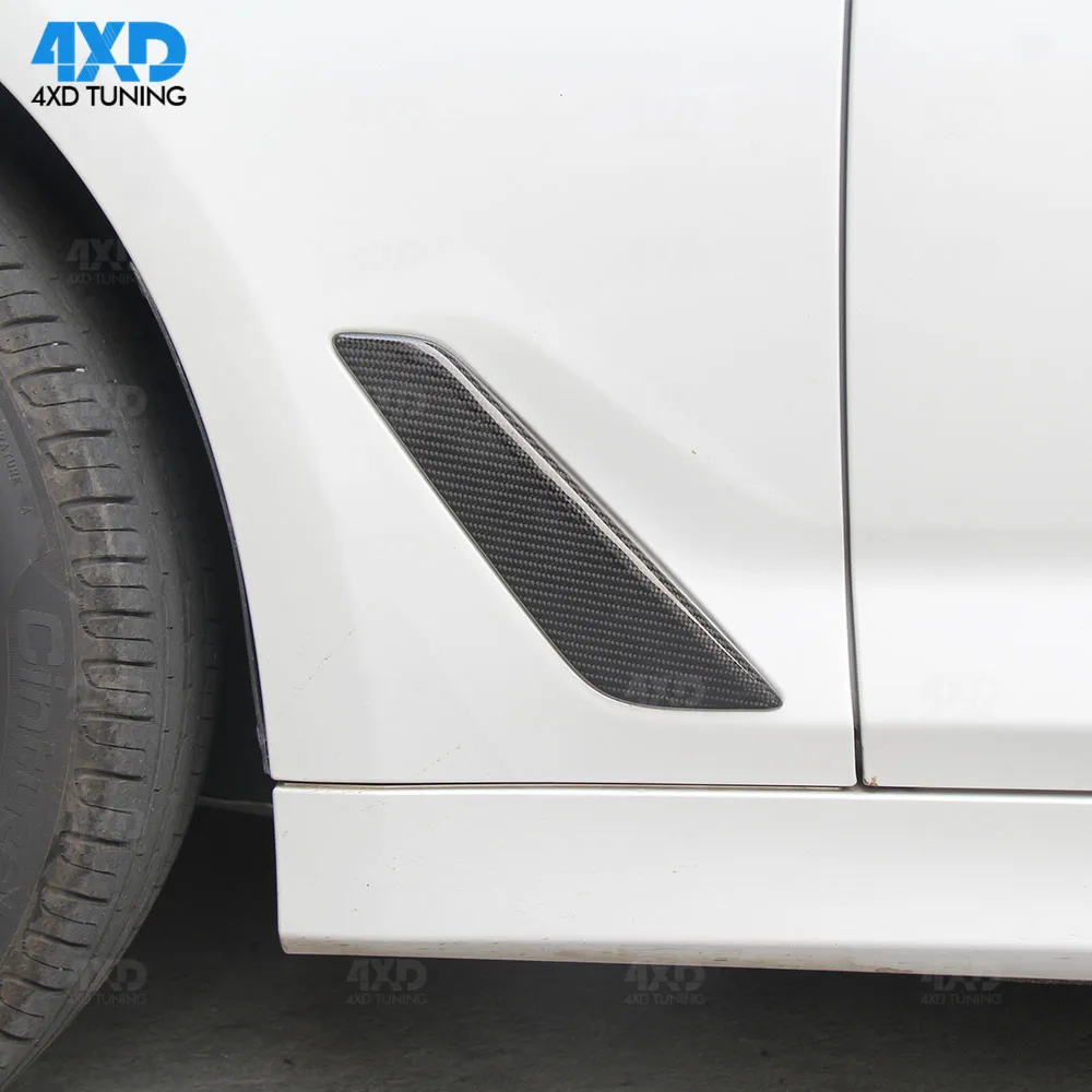 Las partes exteriores Fender Trim para BMW G30 de fibra de carbono de parachoques delantero Fender Trim respiraderos de aire serie 5 cuerpo cubierta lateral 2017, 2018, 2019, Las partes exteriores Fender Trim para BMW G30 de fibra de carbono de parachoques delantero Fender Trim respiraderos de aire serie 5 cuerpo cubierta lateral 2017, 2018, 2019,