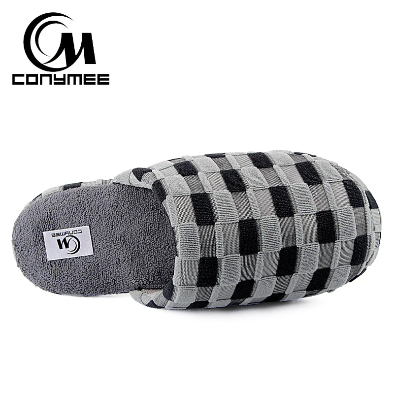 Домашние тапочки зимняя замшевая мужская обувь 2018 теплые хлопковые повседневные