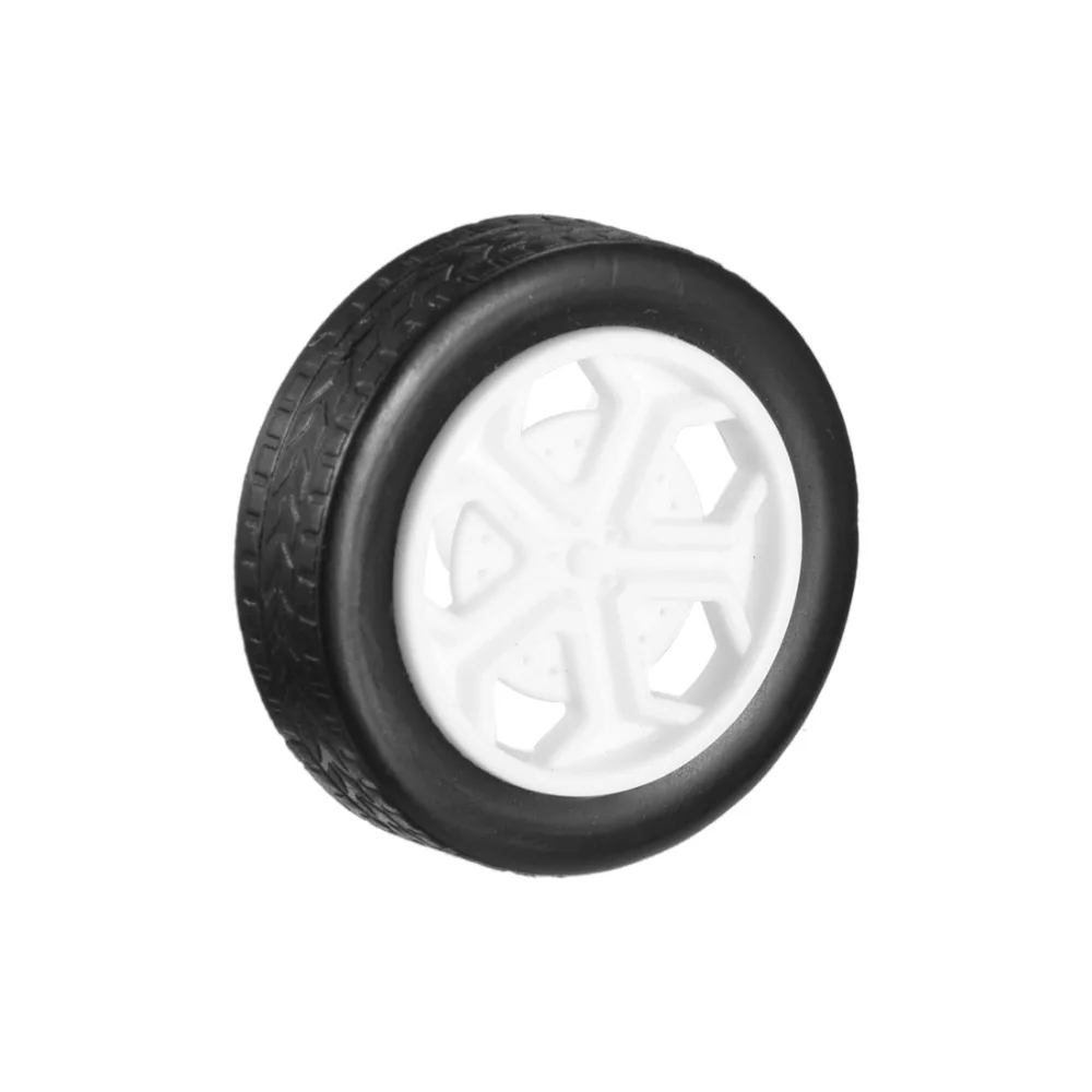 UXCELL 262A 25.52A 2mm Inner Hole Dia 25.5x8mm 26x7mm Plastic Toy Car Wheel for RC Remote Control Airplane DIY Light Weight