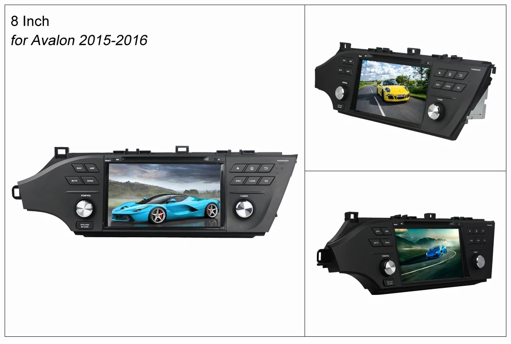 Excellent SINOSMART 2 din Android 9.0 4G RAM 8 core CPU Car DVD GPS Navigation for Toyota Avalon 2008-2016 with Canbus 3