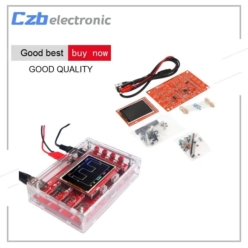 Собранный DSO138 2 4 TFT Ручной Карманный цифровой осциллограф комплект diy части зонда