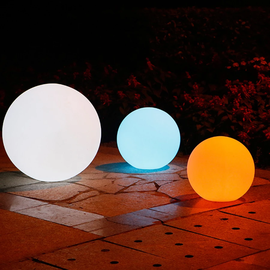 Brilho de Luz ao ar Solar do Jardim com Controle Beiaidi Bola Livre Remoto Cor Pátio Gramado Paisagem Luz Led Iluminado Lâmpada Bar 1 7 pc 15 Luminárias gramado