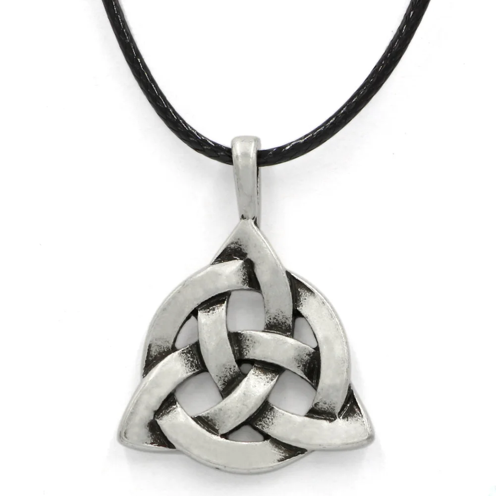 Youe shone Viking Triquetra Trinity Knot Norse ожерелье ирландский скандинавский Оловянный