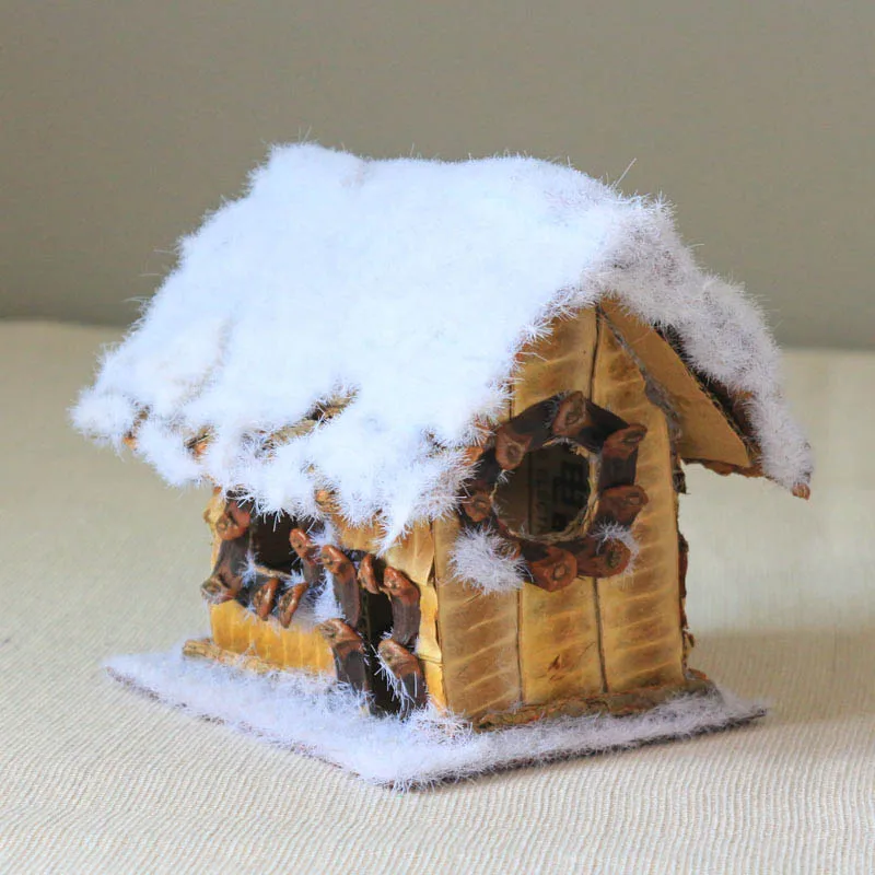 

Snow Village Country Home Decor Christmas Building with Snow Factory direct sales Handmade Christmas Village Christmas 2019