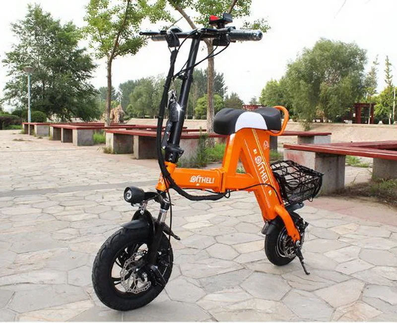 Best Venividivici Super light Mini-electric bike with Basket folding female small electric car lithium battery adult scooter 33