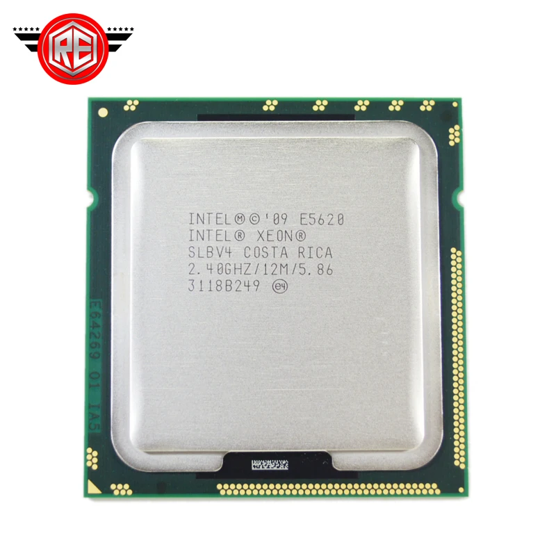 

Intel Xeon E5620 Quad 2.4GHz 12MB 5.86GT/s SLBV4 LGA1366 CPU Server Processor