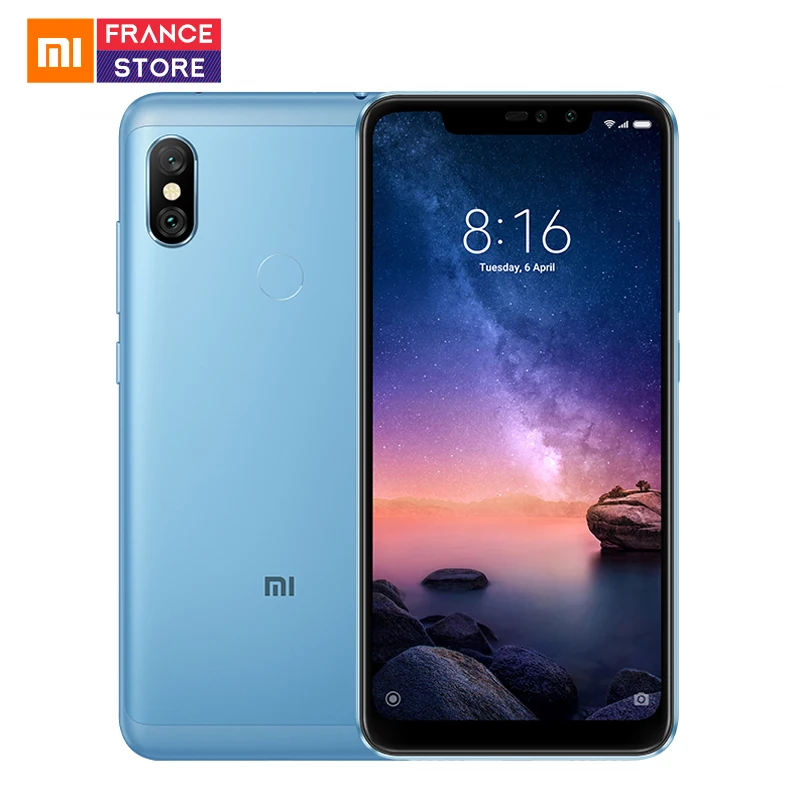 النسخة العالمية Xiaomi Redmi ملاحظة 6 برو 3 GB 32 GB الهاتف الذكي أنف العجل 636 الثماني النواة 6.26 \