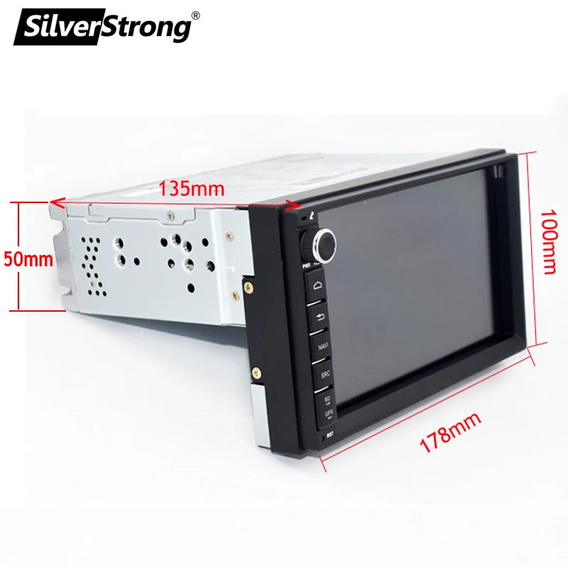 Универсальная Автомобильная Мультимедийная система SilverStrong Android 10 1Din 7 дюймов dvd
