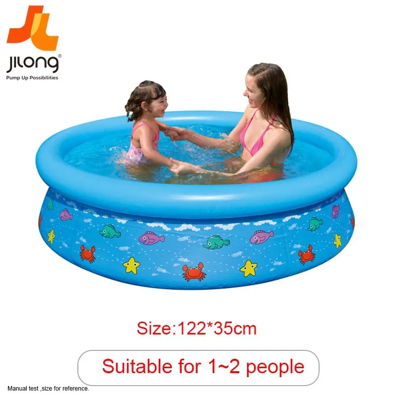 Бассейн для детей и семьи, бассейн с Круглым Верхом, надувной супер-толстый бассейн JiLong, бассейн для игр и плавания