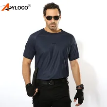 Летняя Военная Футболка Мужская Боевая футболка с коротким рукавом и круглым вырезом быстросохнущая тактическая походная футболка дышащая военная сила камуфляжные футболки