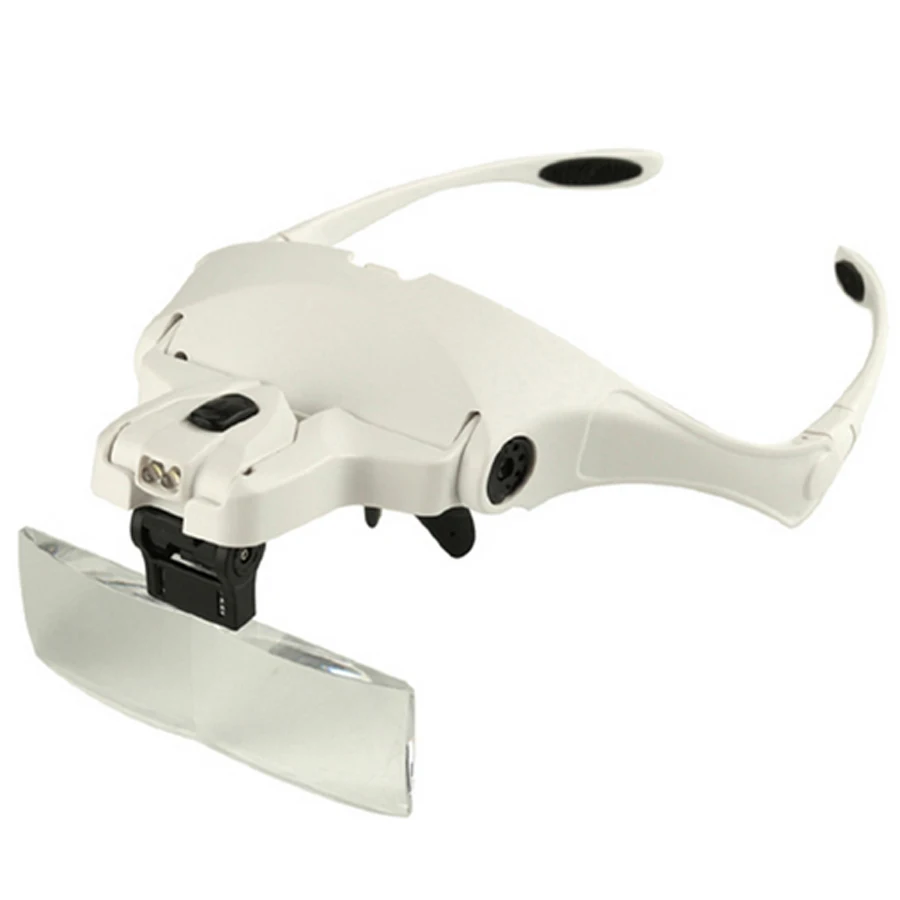 5 Lens Adjustable Loupe Headband Magnifying Glass ...