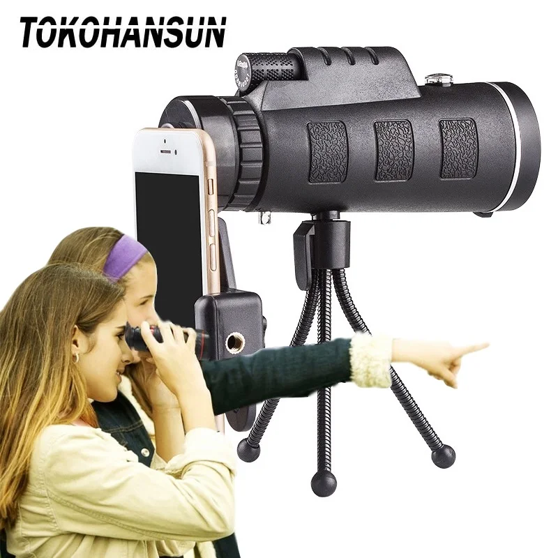 

40x60 HD Telescope Mobile Phone Zoom Camera Lens Optical Telescopes Telescopio Monocular Telephoto Lenses for Smartphone