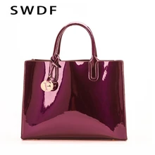 Por Classy Handbags Lots From China Luxury Brand Women Bags Patent Leather Handbags Famous Designer Tote Crossbody Classy Glossy Solid