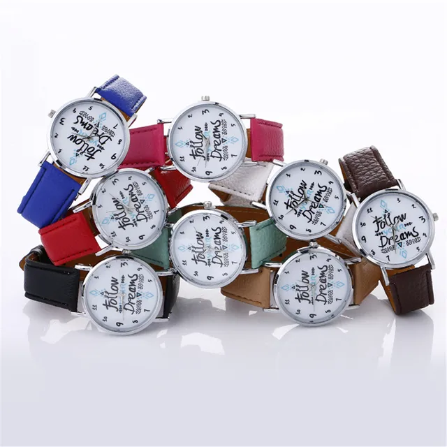 Fashion Bracelet Watch Women Neutral Letter Pattern Fashion Leather Quartz Wrist Fashion Bracelet Watch Women Neutral Letter Pattern Fashion Leather Quartz Wrist