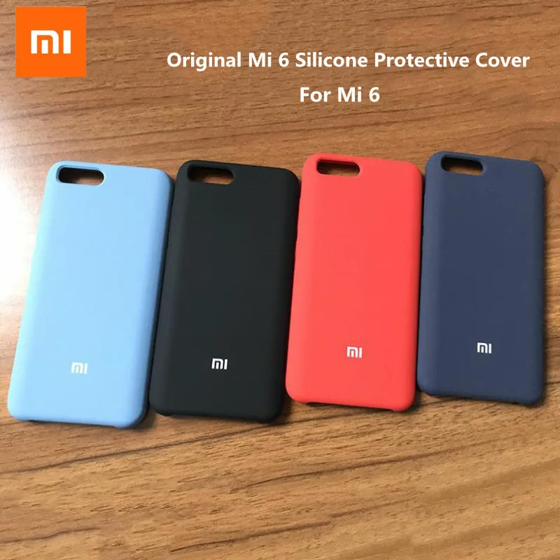 Xiaomi mi 6 Чехол задняя Жидкая силиконовая защитная крышка оригинальный шелковистый