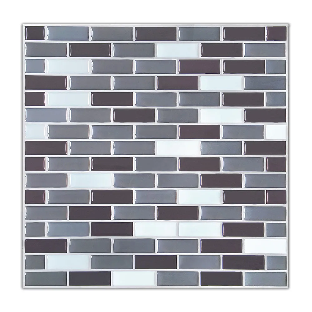 3D New DIY Kitchen Mosaic Tile Wallpaper 3D Wall Stickers Home Decor Waterproof PVC Bathroom Self Adhesive Contact Paper