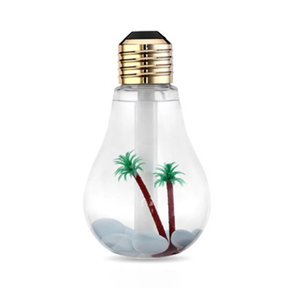 

New LED Lamp Air Ultrasonic Humidifier Essential Oil Diffuser Miniature landscape Atomizer desktop car air purification