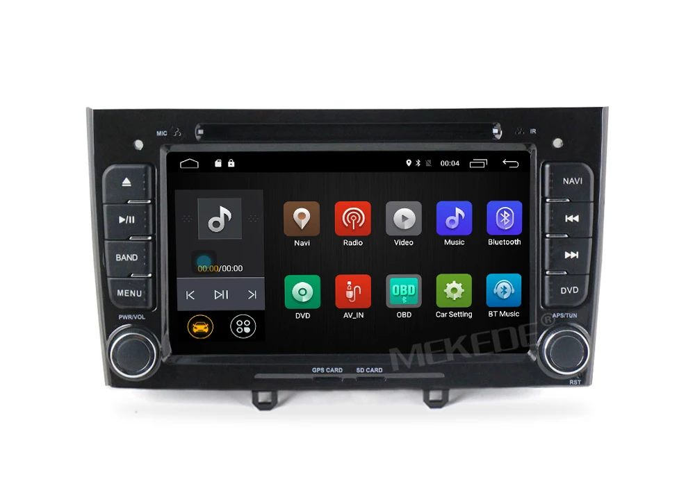 Best Mekede M518 Pure Android 7.1 Car DVD player for Peugeot 308 408 with car GPS navigation multimedia audio radio vedio 4G wifi BT 28