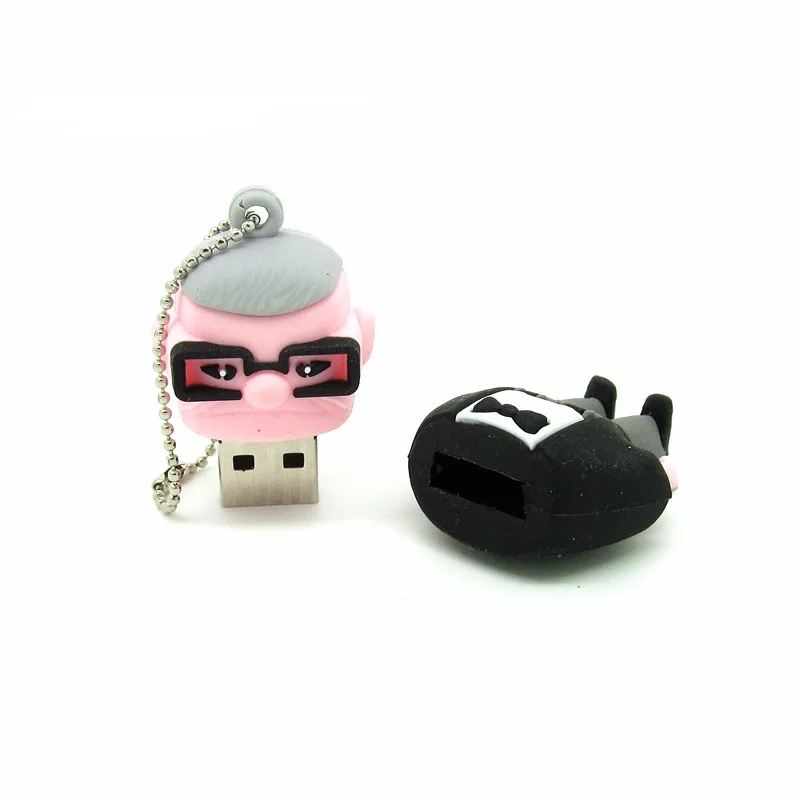 Новый дизайн USB флеш накопитель в форме джентльмена с цепочкой для ключей 32 ГБ 16 8 4