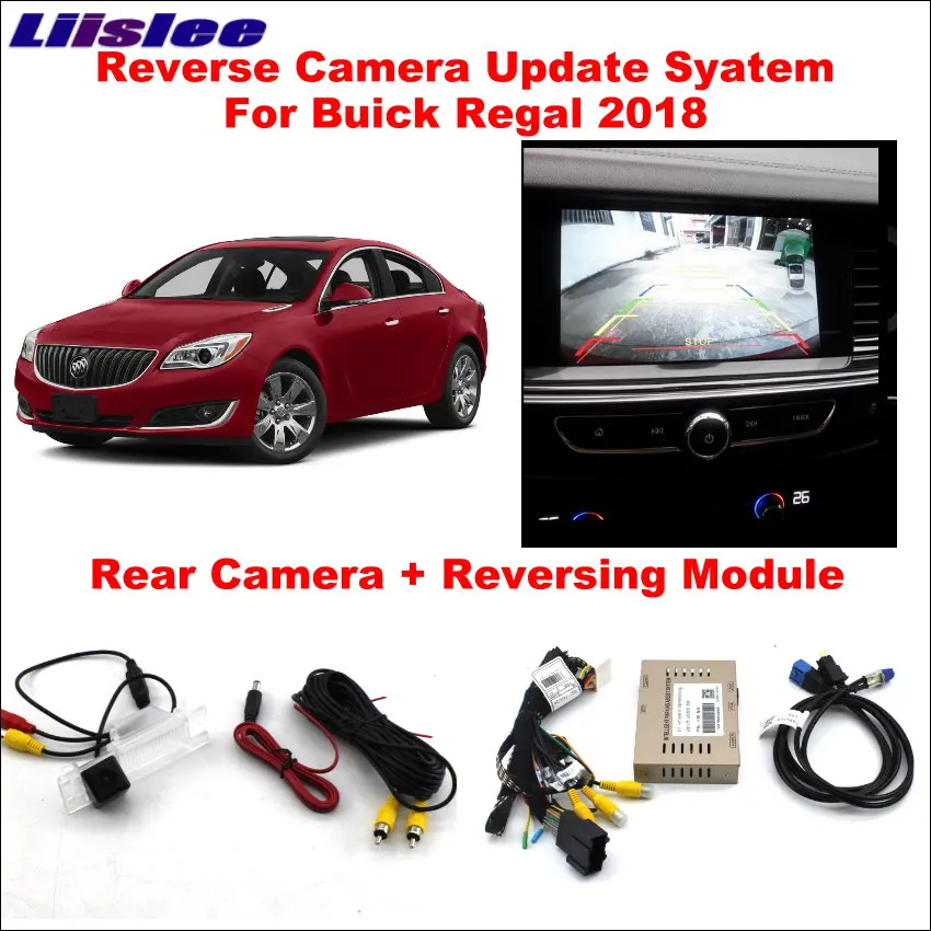 

Liislee Reversing Track Image Module For Buick Regal 2018 Original Screen Update System Reverse Rear Camera Digital Decoder