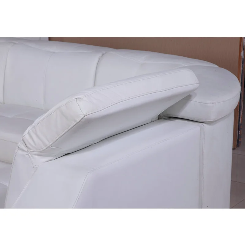 Минималистский белый мебель для гостиной секционный современный синтетический диван