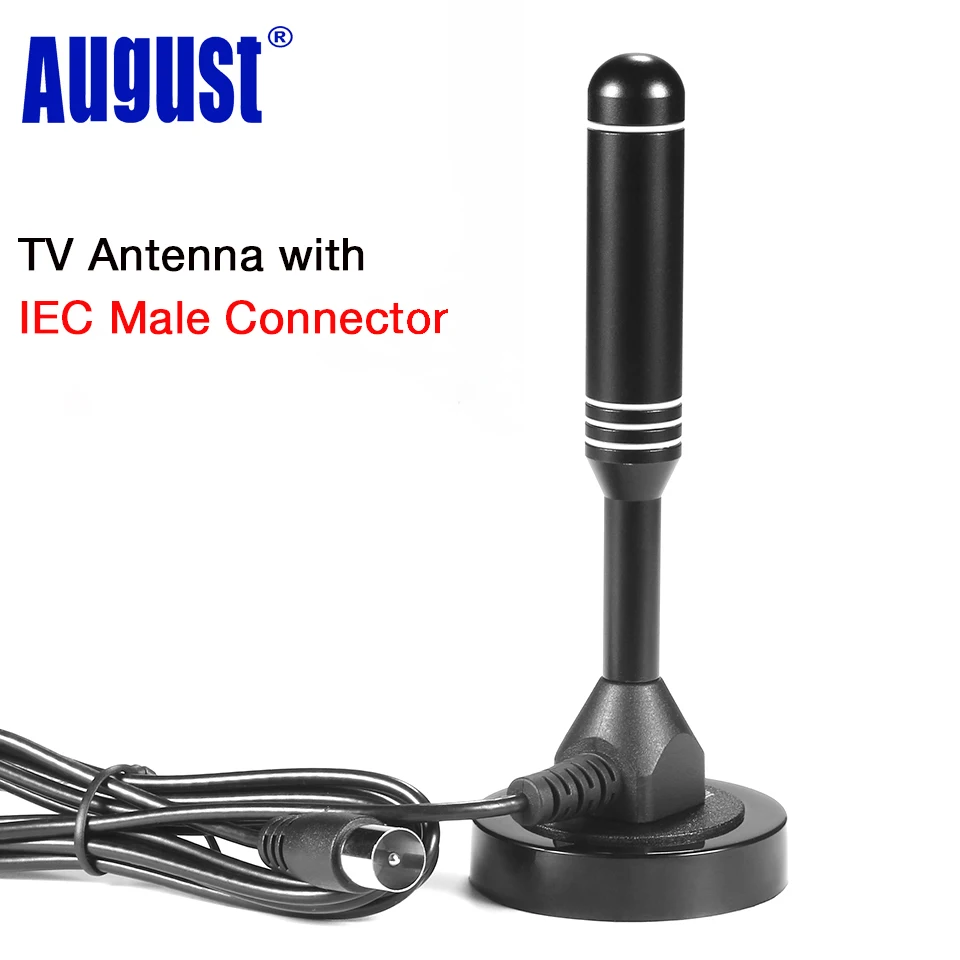 August Dta235 High Gain Tv Antenna For Dvb T Television Usb Tv Tuner Portable Indoor Outdoor Freeview Hd Digital Tv Antennas Digital Tv Antenna Tv Antennatv Digital Antenna Aliexpress