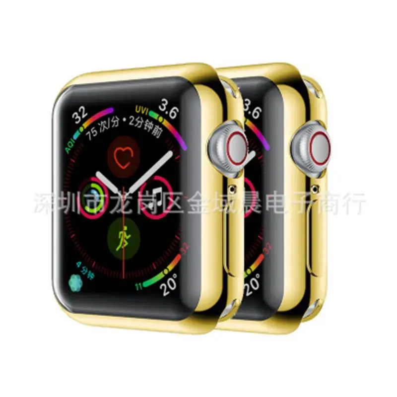 

For Apple Watch Series 4 40mm Series 4 44mm Case Slim And Soft TPU Electroplate Case Cover Comprehensive protection