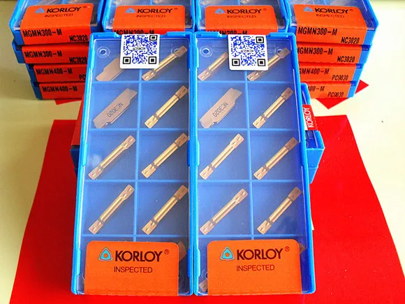 

KORLOY MGMN300 -M NC3020Carbide Inserts ,3mm CNC Carbide Insert grooving inserts lathe tool