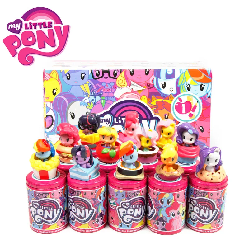 12 шт. игрушки My Little Pony Cutie Mark Crew Mini Doll Friendship is Magic Rainbow Dash Twilight Sparkle рисунок
