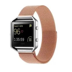 Fitbit Blaze Миланской Из Нержавеющей Стали с Магнитной Петли Металлические Часы Браслет Роскошный Ремешок Часы Не Включены I88