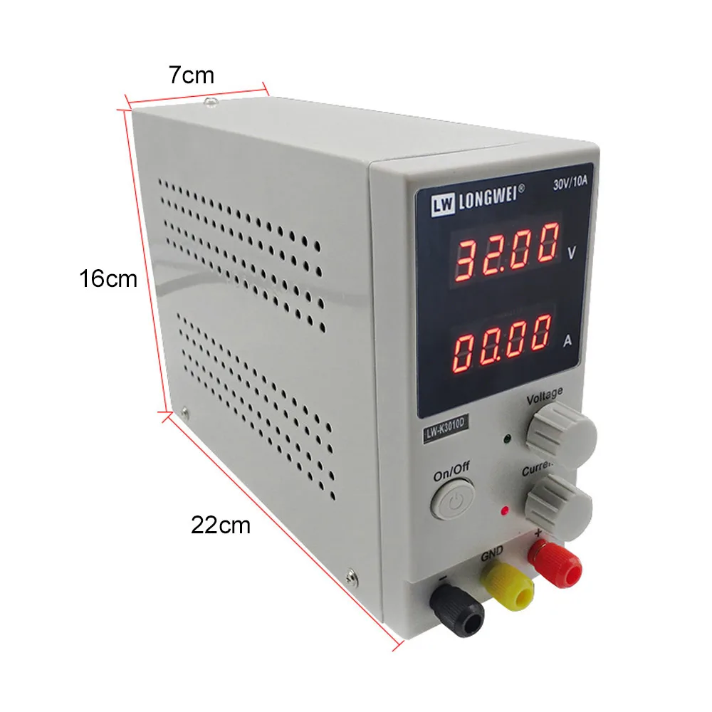 LW 3010D лабораторный источник питания регулируемый цифровой литиевый аккумулятор Зарядка 30 в 10 А переключатель DC источник питания регулятор напряжения