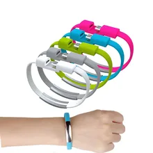 USB Mobile Phone Cables Bracelet Data Charging Line Wristband For Android Iphone Cellphone Support Sync Data USB Cable Charger