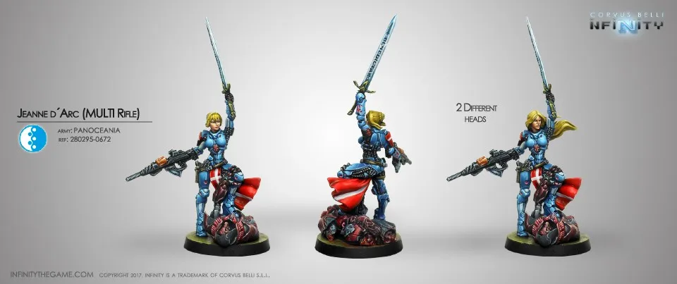 [Loong Way миниатюры] Corvus Belli Бесконечность 0672 Жанна D ARC 32 мм Металл