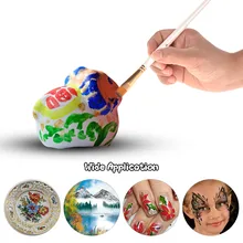 Художественные Кисти для красок, набор кистей, различные формы и размеры, ручки из древесного дерева, не проливаются волоски, Бесплатный нож и Губка для красок, креативный